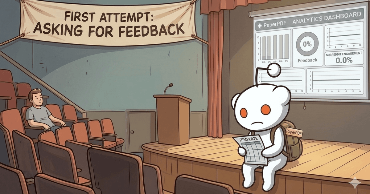 Featured image of post Failed Feedback Request on SubReddits