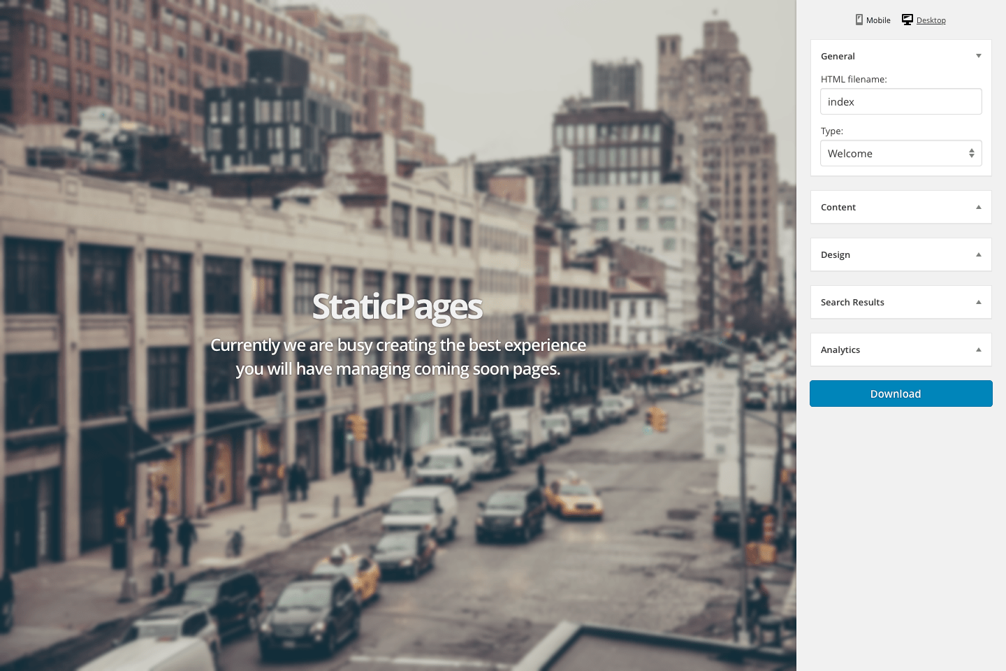StaticPage - Page