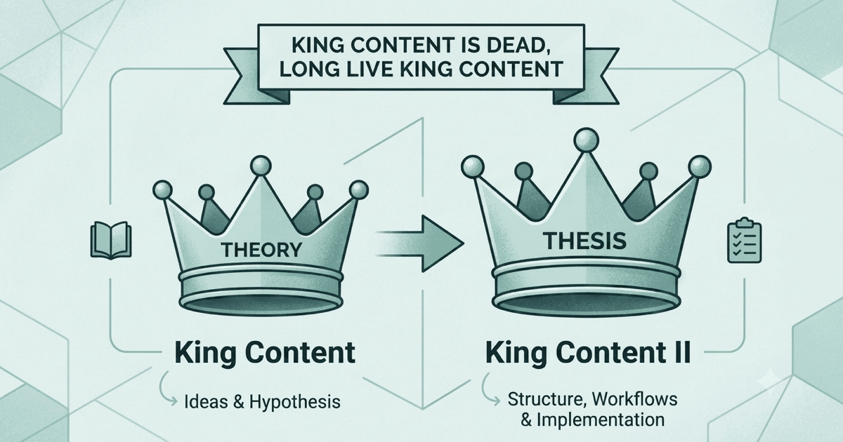 Featured image of post King Content is Dead, Long Live King Content